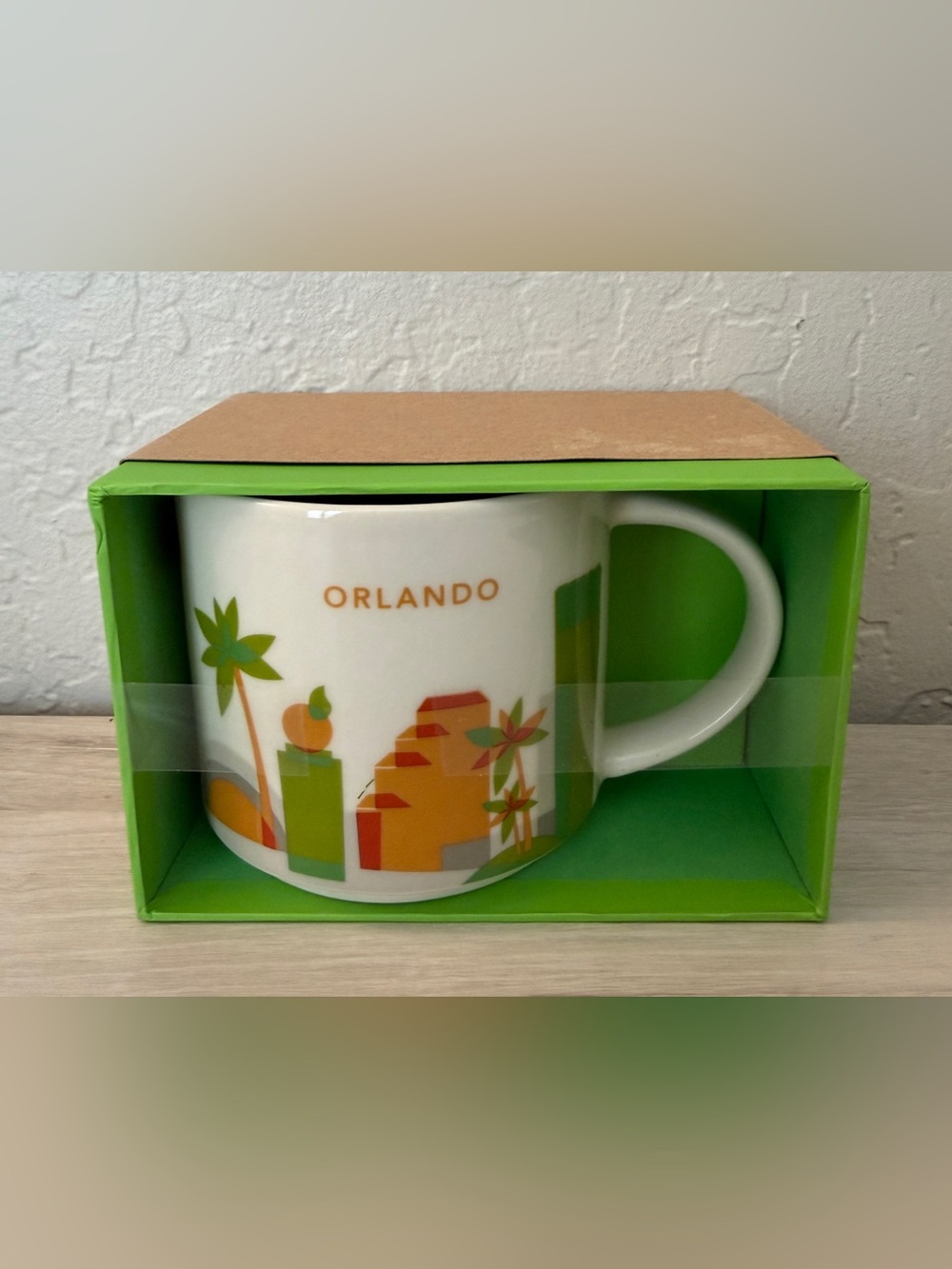 NIB Orlando Starbucks You Are Here Coffee Mug Cup 14 Oz Collection Retired
